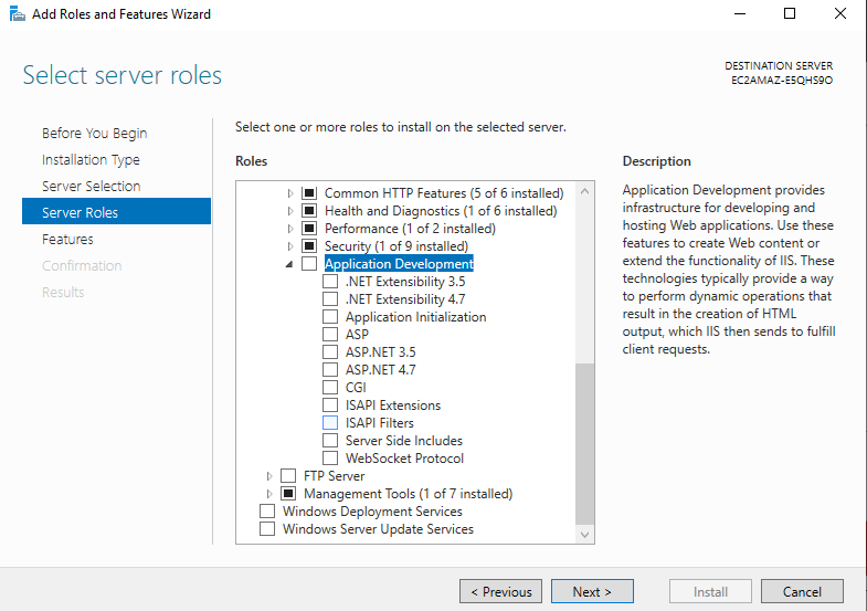 Install Fastcgi php 8 for Windows Server 2019