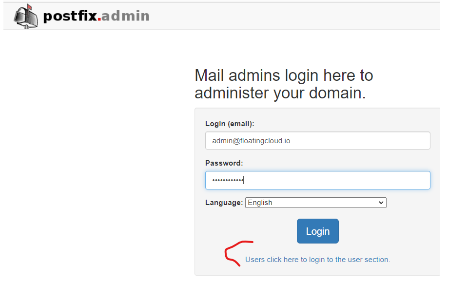 Set up a user to have emails forwarded in Postfix Admin UI